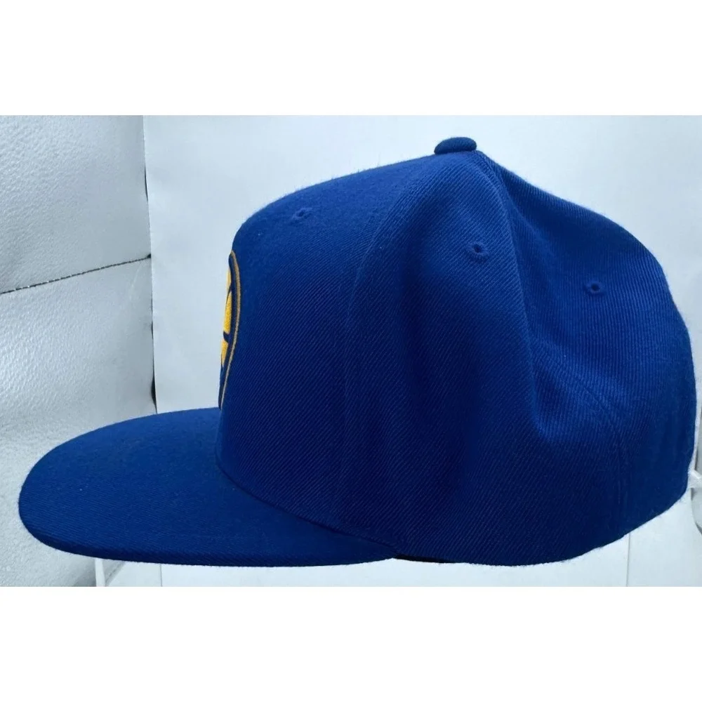 Mitchell & Ness Golden State Warriors Snapback Hat Blue Adjustable NZP73